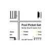 PB3480 48" (h) Pool Gate Aluminum Gate
