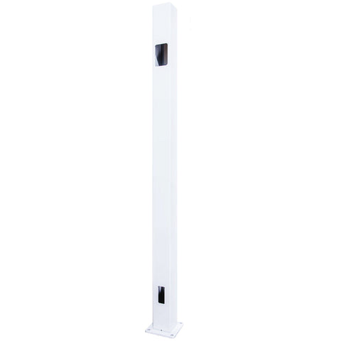 PB5733 2.5"W x 42"H Top Stair Post - With Stair Hole Cover Aluminum Post