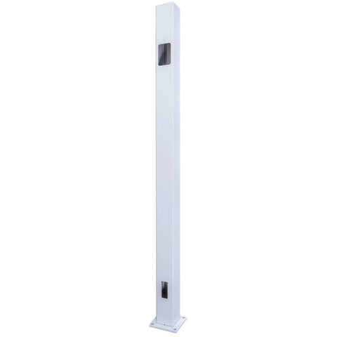 PB5737 2.5"W x 36"H Top Stair Post - With Stair Hole Cover Aluminum Post