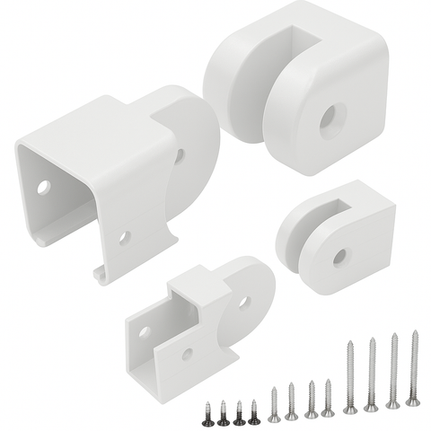 PB5757 Pivoting Stair Bracket Package (1x Top Rail & 1x Bottom Rail Bracket) Aluminum Railing