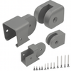 PB5757 Pivoting Stair Bracket Package (1x Top Rail & 1x Bottom Rail Bracket) Aluminum Railing - view 3