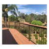 PB5804 2"W x 36"H End Post Aluminum Post - installation example (Vista Railing Systems)