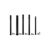 PB5823 2.5" Cable Rail Top Stair Post - Slotted to accept stair rails and 7 pre-drilled & threaded holes (stair face + opposite side face)