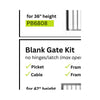 PB7510 42" (h) Blank Gate Kit (NO Hinges or Latch inlcuded) Aluminum Gate
