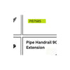 PB7590 Pipe handrail - 90˚extension