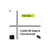 PB7592 inside 90˚pipe handrail bracket