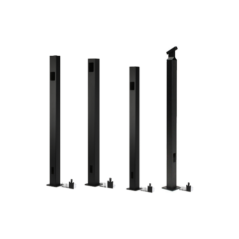 PB7708 2"W x 60"H Mid Post Aluminum Post