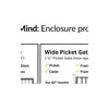 PB7736 48" Wide Gate - Wide Picket (42" Height) Aluminum Gate