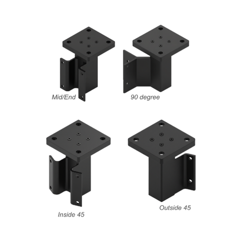 PB7747 4" Post Aluminum Base Plate Cover (Custom 4 week lead time)