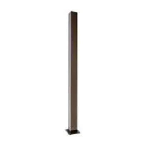 PB7761 4"W x 42"H Blank post with flat post cap Aluminum Post
