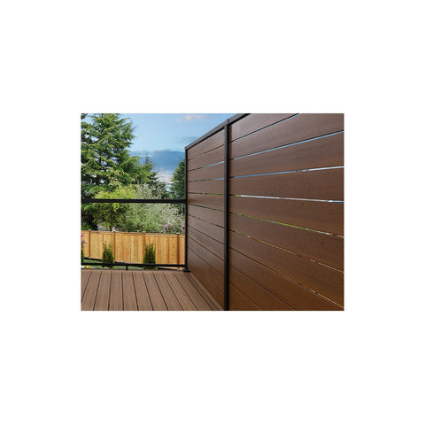PB7780XB Vista Privacy Wall End Post (Includes: Top Sleeve End Post Bracket, Flat Cap, 1x Gasket, & 12x 1/4" Rubber Spacers)