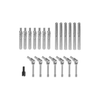 PB7820 Complete Set Stainless Steel Stair Cable Rail Hardware (1 set = hardware for both ends of 7 cable strands) with 1 cable release key
