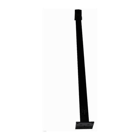 PB7864 2.5" x 36" Cable Rail End Post - Top Sleeved / bottom rail connector and 9 pre-drilled & threaded holes one face