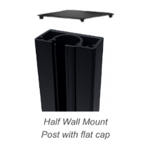 PB7879 2-1/2" Frameless Glass 90deg Post 42"
