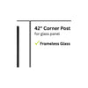 PB7879 2-1/2" Frameless Glass 90deg Post 42"