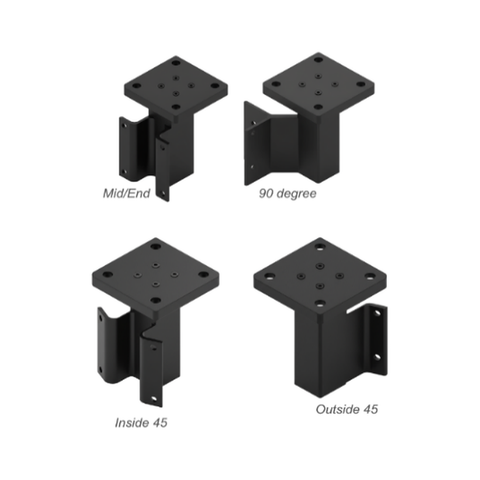 PB7884 2-1/2" Frameless Glass Half End Post