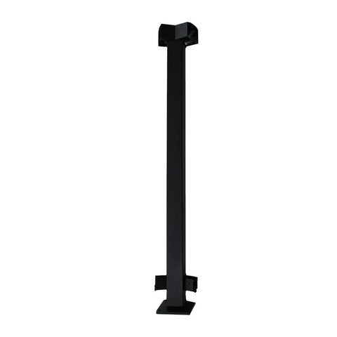 PB7886 2.5" x 36" Cable Rail 45 Degree Corner Post - Top Sleeved / bottom rail connector and 9 pre-driiled & threaded holes 2 faces