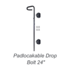 V5916B Magnetic Locking Gate Latch (Black Only) Aluminum Gate