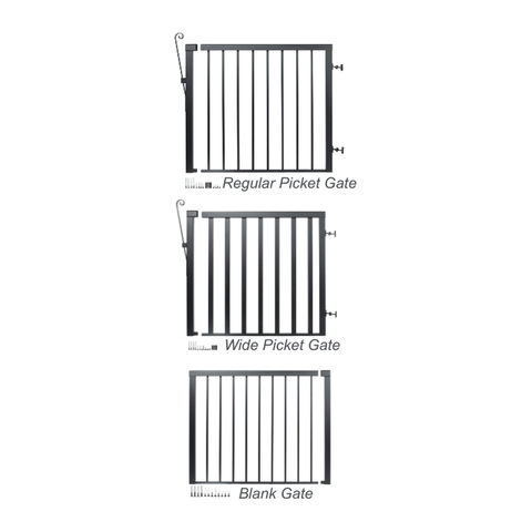 V5917B Qbolt Padlocakable Drop Bolt 24" (Black Only) Aluminum Gate