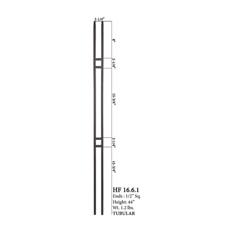 16.6.1 Aalto Modern Series Double Bar Hollow Baluster