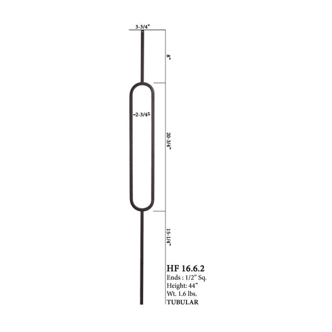 16.6.2 Aalto Modern Series Single Oval Hollow Baluster