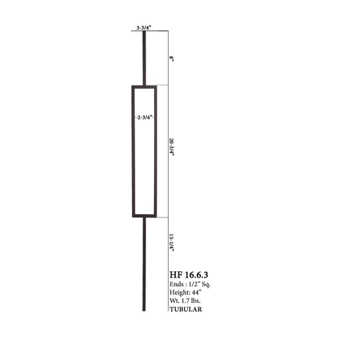 16.6.3 Aalto Modern Series Single Rectangle Hollow Baluster