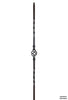 2552 Series 1BASK Single Basket Iron Baluster