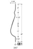 2987 Series 1TW40-BLY Single Twist Belly Iron Baluster
