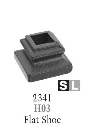 2341 Series H03 Flat Shoe For 9/16 in Square Baluster