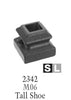 2342 Series M06 Flat (With Set Screw) Shoe For 1/2 in. Square Baluster