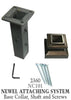 2360 Series NC101 Flat Newel (With Mounting Kit) Shoe For 1 3/16 in. Square Newel
