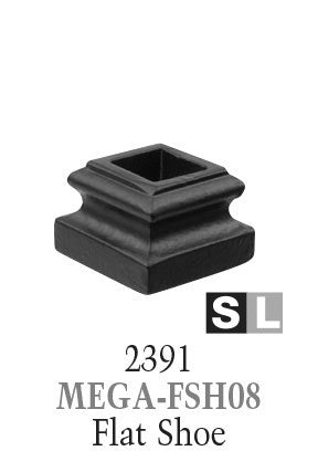 2391 Series MEGA-FSH08 Flat Shoe For 3/4 in. Square Baluster