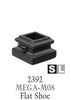 2392 Series MEGA-M08 Flat (With Set Screw) Shoe For 3/4 in. Square Baluster
