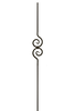 2582 Series M32544 Spiral Scroll Iron Baluster
