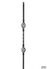 2553 Series 2BASK Double Basket Iron Baluster