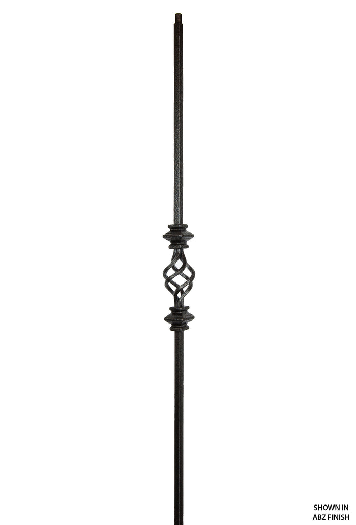 2558 Series 2KNUC1BASK Double Knuckle With Basket Iron Baluster