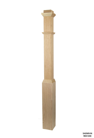 4291 Profile - 3 1/2 Inch Plain Box Post With Build Out