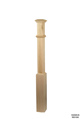 4293 Profile - 3 1/2 Inch Plain Box Post With Build Out