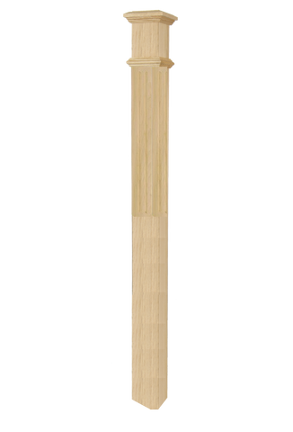 4693F Profile - 4 1/2 Inch Fluted Box Post
