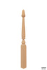 Majestic Series - 4710 Profile 3 1/2 Inch Pin Top Turned Wood Newel Post