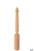 Classic Series - 4810 Profile 3 1/2 Inch Pin Top Turned Wood Newel Post