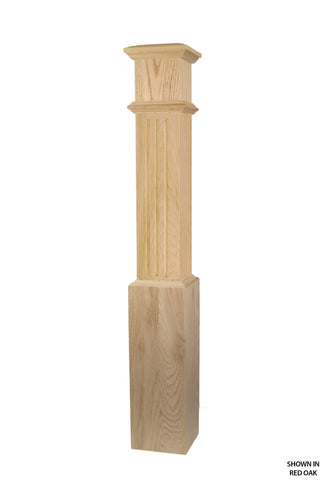 4893F Profile - 7 1/2 Inch Fluted Box Post
