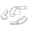 7X45 Right Hand Turnout Rail Fitting