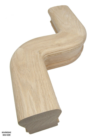 7X47 Left Hand "S" Turn Rail Fitting
