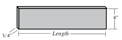 8075 Series, 3/4 in. Thick, Solid Riser