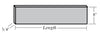 <p>8075 Series, 3/4 in. Thick, Solid Riser</p>