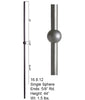 HF 16.8.12 Single Sphere Round Hollow Iron Baluster
