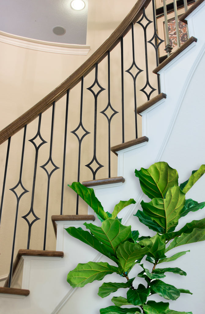 Diamond Pattern Baluster Midwest Stair Parts - 16.6.9 Aalto Modern Series Double Diamond Hollow ...