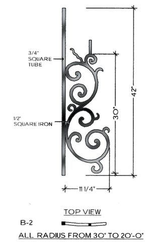 Milano Series - B2 Curved Pitch Panel