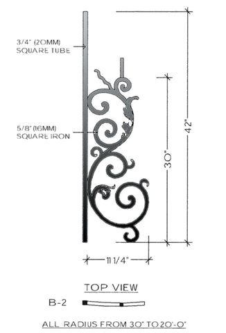 Bordeaux Series - B2 Curved Pitch Panel